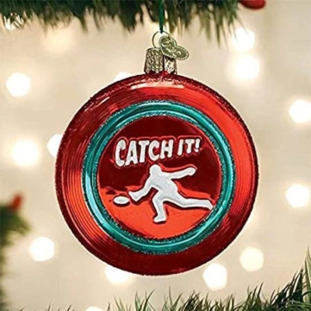 Sport Disc Old World Christmas Ornament